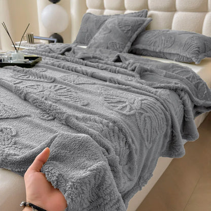 Decorbites™ Luxus-Chiffon-Schmetterlings-Jacquard-Pläd: Weiches & Gemütliches Decke für Sofa oder Bett