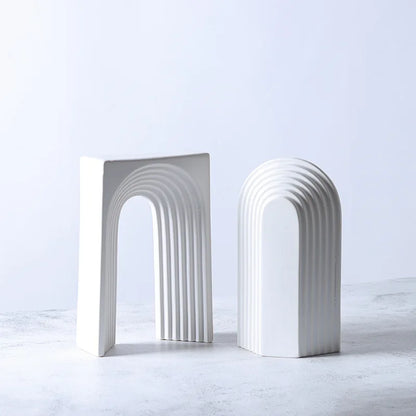 DecorBites™ Geometric Ceramic Semicircular Arch Decor Figurines Home Decor Accessories