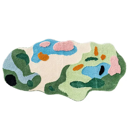 DecorBites™ Luxe 3D Hand Tufted Moss Carpet - Children's Room Irregular Rug