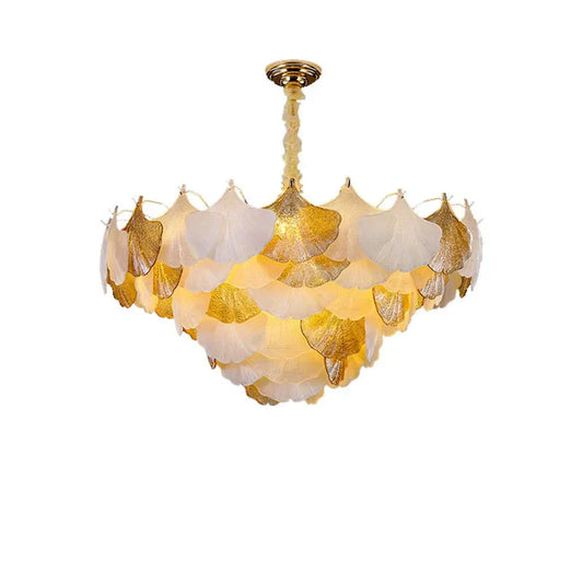 Decorbites™ Ginkgo Gold LED-Kronleuchter für das Wohnzimmer