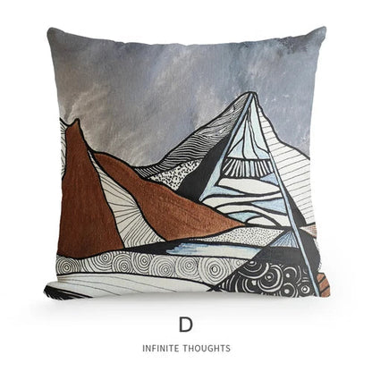 DecorBites™ Geometric Artist Sofa Cushion Cover - Luxe Home Decor