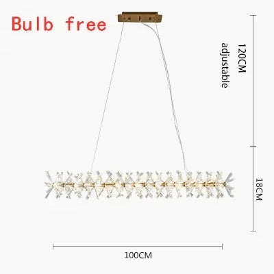 Decorbites™ Kristallblumen-Kronleuchter: Luxuriöse LED-Deckenleuchte für die Einrichtung zu Hause, Wohnzimmer, Schlafzimmer