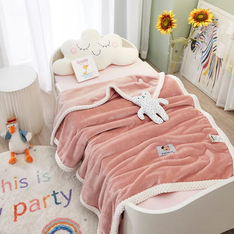 Decorbites™ Kinder-Flanell-Nickerchen-Decke - Leicht & Gemütlich Einzelbettüberwurf