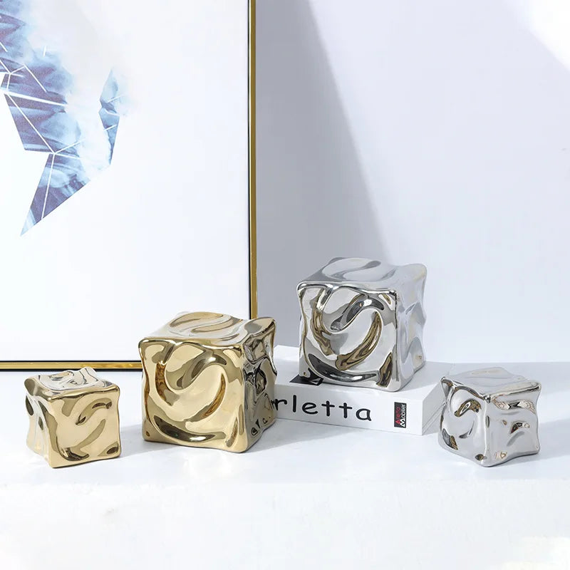 Gold Irregular Fold Figurine