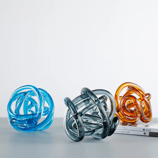 Decorbites™ Glas-Spulenball-Skulptur Dekorative Figur