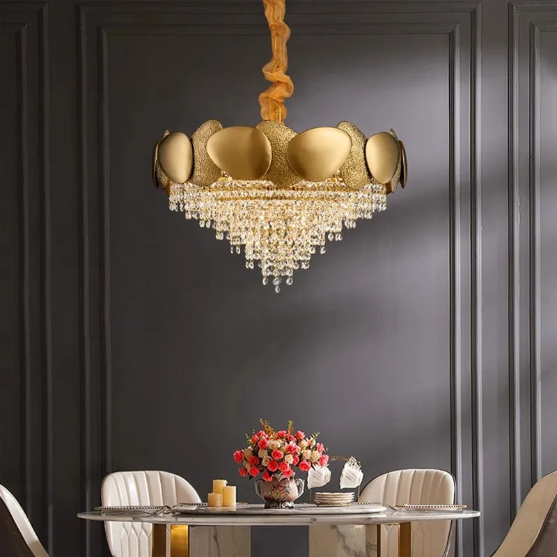 Decorbites™ Kristall-Leuchter: Moderne runde Deckenleuchte für Wohnzimmer und Schlafzimmer