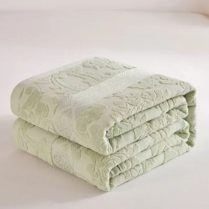 Decorbites™ Baumwoll-Jacquard-Handtuchdecke für Erwachsene im Sommer für Klimaanlage, Sofabezug