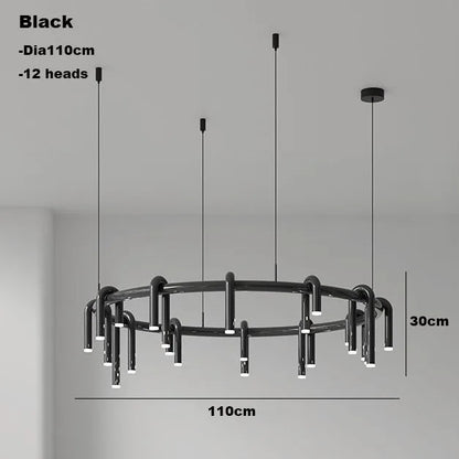 Decorbites™ Kreisförmige Ring-Anhängerleuchten - LED-Kronleuchter für Wohnzimmer zu Hause & Restaurant