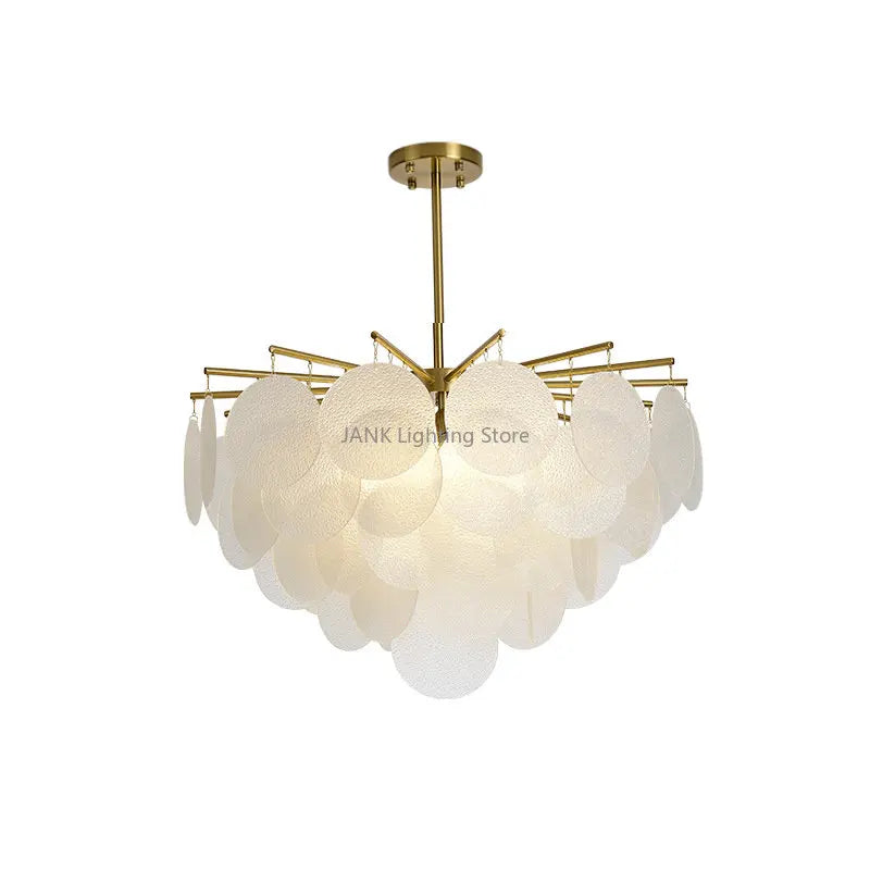Decorbites™ Glas-LED-Kronleuchter 50 cm Durchmesser für Wohnzimmer, Esszimmer, Kücheninsel – Leuchten