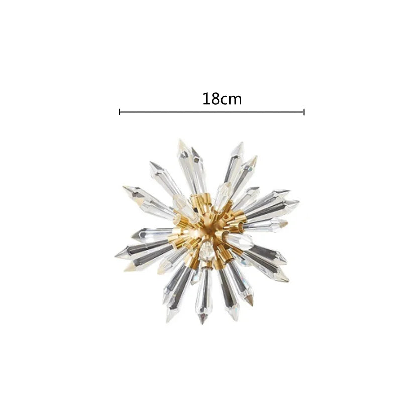 Decorbites™ Kristallkugel Akantosphäre Metall Handgefertigte Blume Heimdekoration
