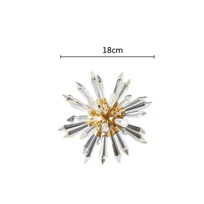 Decorbites™ Kristallkugel Akantosphäre Metall Handgefertigte Blume Heimdekoration