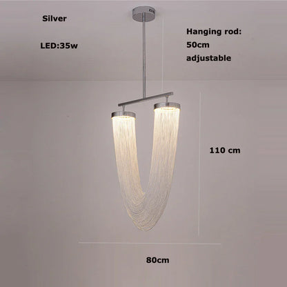 Decorbites™ LED-Aluminium-Deckenleuchter Beleuchtung Hängelampen für Foyer