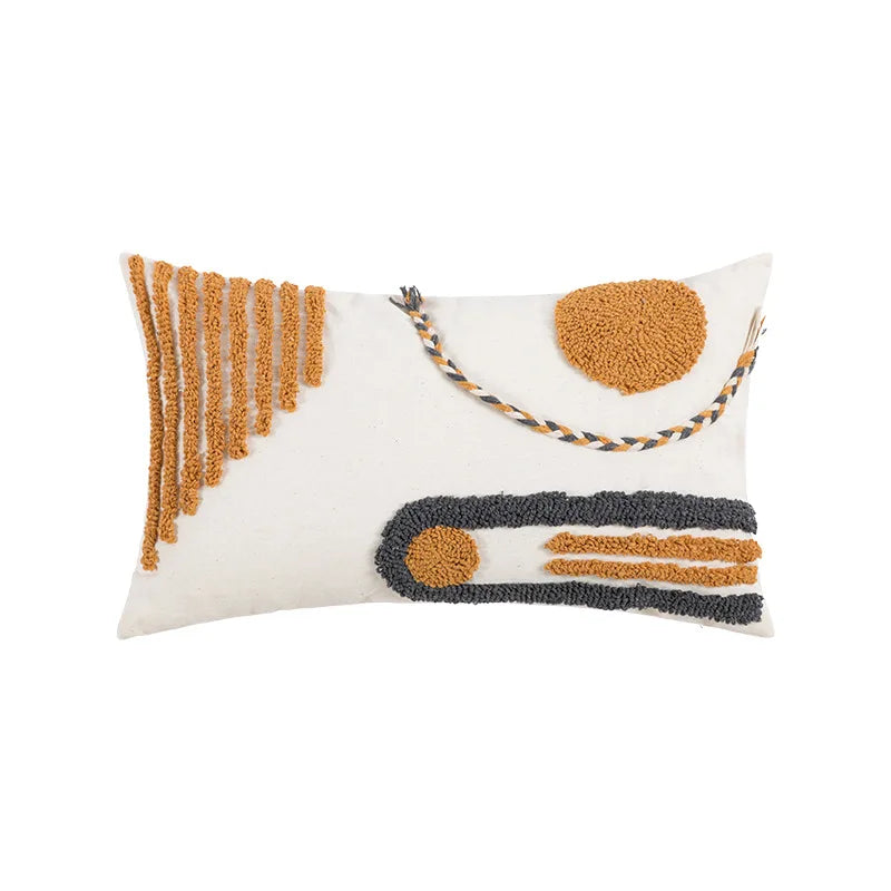 Decorbites™ Geometrisch Stickerei Baumwolle Leinen Kissenbezug Heimdekoration Boho-Stil