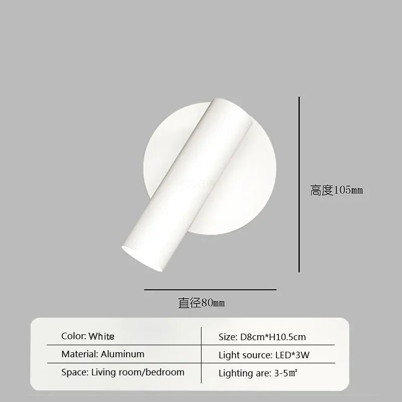 Gold Rotatable Aluminum Wall Lamp 2-Head