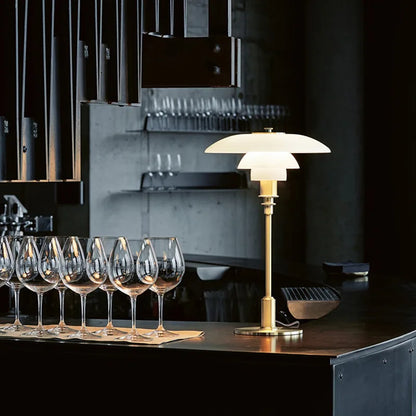 DecorBites™ Glass Desk Lamp: Modern Nordic Table Lamp for Home, Office, or Hotel