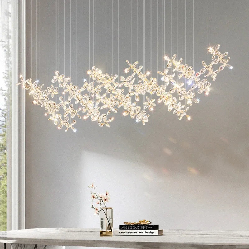 Decorbites™ Kristall-LED-Kronleuchter: Moderne Luxus-Blütenförmige Dekorationsbeleuchtung
