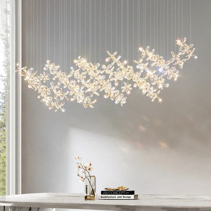 Decorbites™ Kristall-LED-Kronleuchter: Moderne Luxus-Blütenförmige Dekorationsbeleuchtung