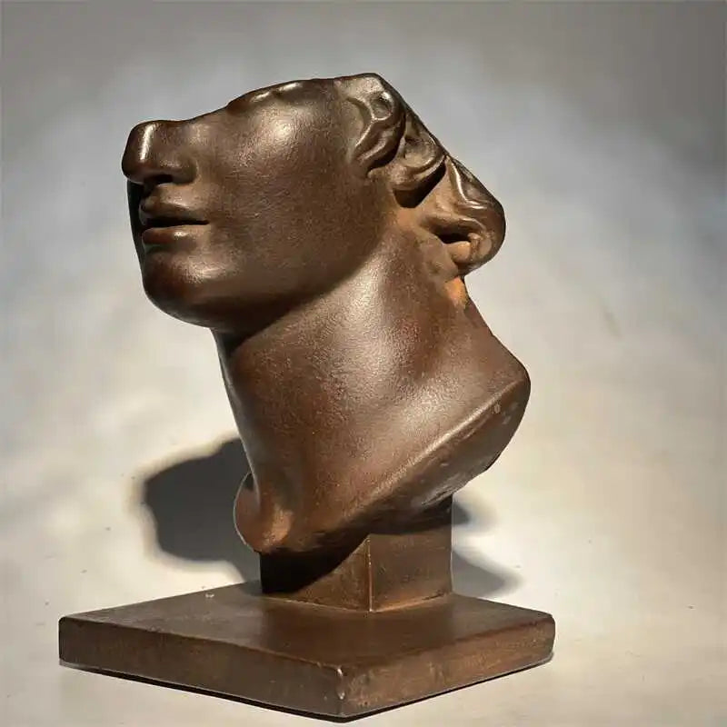 Decorbites™ Abstrakte menschliche Gesichtsskulptur, realistische Figurenkunst-Statue zur Haushaltsdekoration