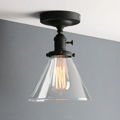 Decorbites™ Trichter-Glas-Wandleuchte Vintage-Industrial-Wandleuchte