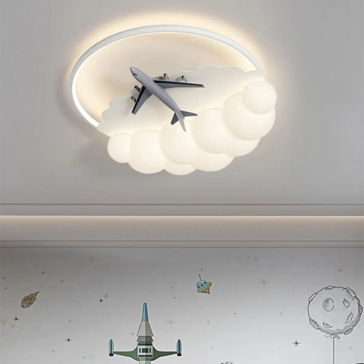 Decorbites™ Kinder Wolken-Flugzeug-Lüster Deckenleuchte für das Kinderzimmer