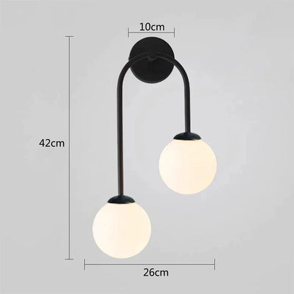 Decorbites™ Glasball-LED-Wandleuchte für modernes Wohnzimmer-Dekor