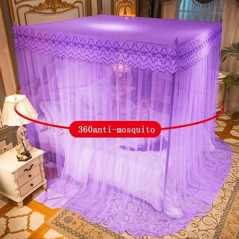 Pleated Lace Bed Canopy