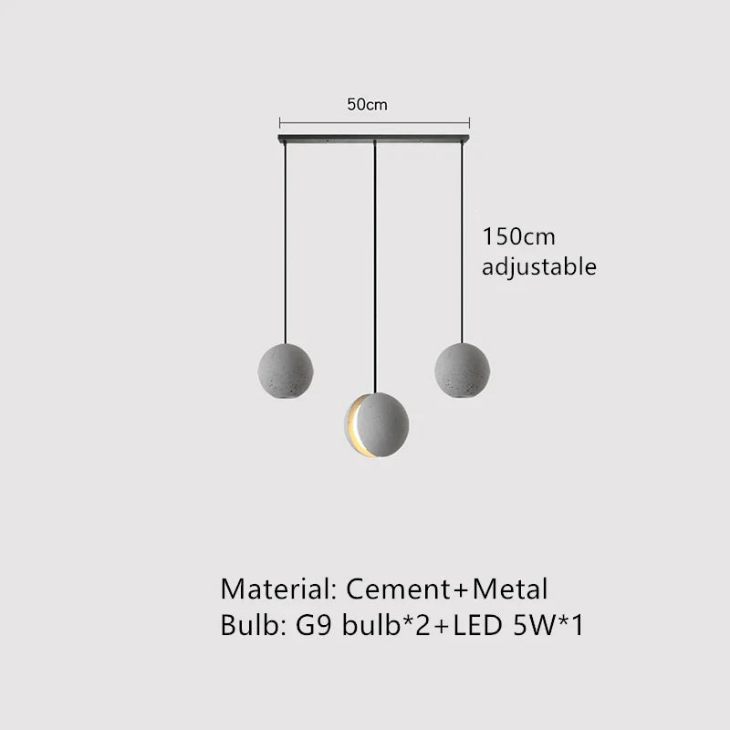 Decorbites™ Industrielle Vintage-Zement-Pendant-Lampe für Zuhause, Esszimmer, Küche