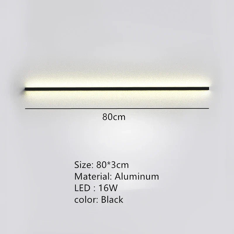 DecorBites™ Dimmable Long Wall Lamp: Stylish Bedroom Light Strip for Master Bedroom, TV Background, Sofa Decor