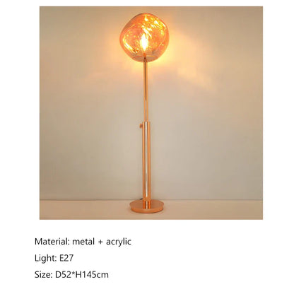 Decorbites™ LED-Lavalampe für den Boden im nordischen Minimalismus-Stil Innenbeleuchtung für Raum und Schlafzimmer Stehlampe