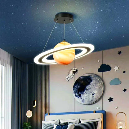 Decorbites™ LED-Acrylic-Planet-Hängeleuchte: Sternleuchter für Kinderzimmer, Wohnzimmer und Schlafzimmer