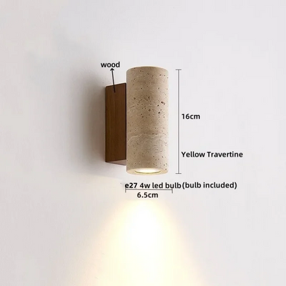 Decorbites™ LED-Wandleuchte für Schlafzimmer, Balkon, Flur – wasserdicht, quadratisch, Terrazzo-Nachttischlampe