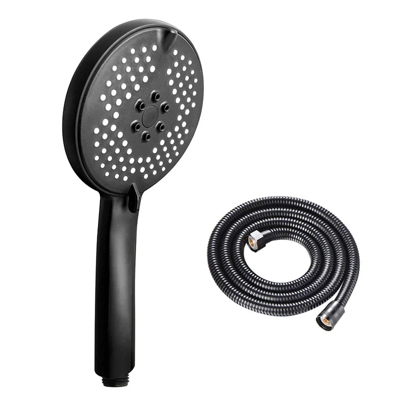 DecorBites™ 3-in-1 Pressure Boost Shower Head with Hose Base - Large Water Yield
