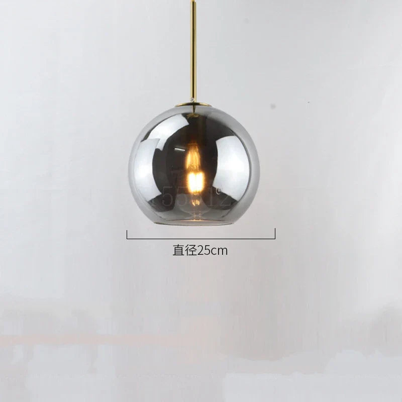 DecorBites™ Glass Ball LED Pendant Lights for Chic Home Decor and Lighting