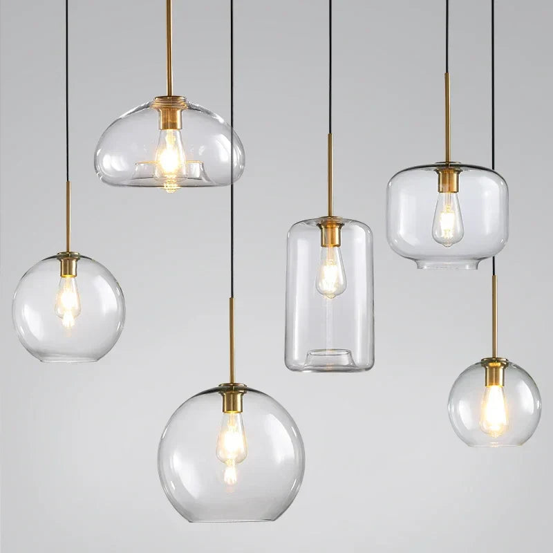 Decorbites™ Industrielles Loft-Glas-Hängeleuchte für Küchen- und Restaurantdekoration