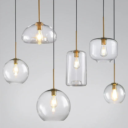 Decorbites™ Industrielles Loft-Glas-Hängeleuchte für Küchen- und Restaurantdekoration