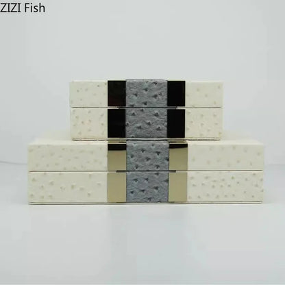 Decorbites™ Leder-Schmuckboxen Holz-Kosmetikdosen Schmuckaufbewahrungsdose
