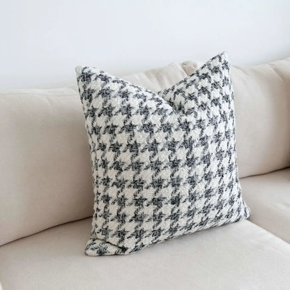 Decorbites™ Hahnentrittmuster-Häkel-Kissenbezug Nordisch Minimalistisches Dekokissen