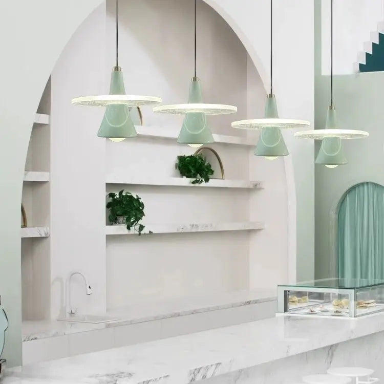 Decorbites™ LED-Fliegende-Untertasse-Leuchter Moderne Hänge Lampe für Esszimmer Schlafzimmer - Frisbi Italienischer Designer