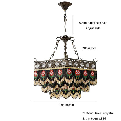 Decorbites™ Französischer Messing-Kristall-Deckenleuchter | Klassische Europäische Hängeleuchten