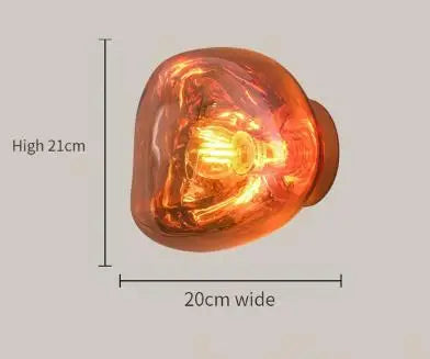 Nordic Lava Glass Wall Lamp
