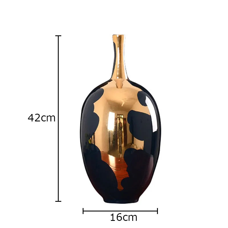 Gold Modern Ceramic Vase