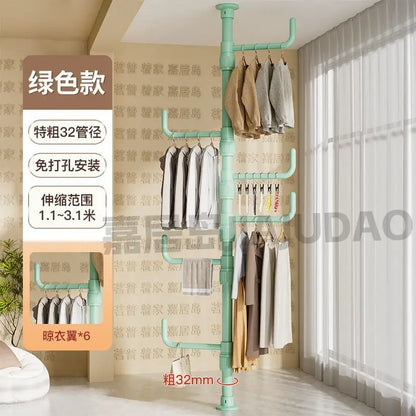 Decorbites™ Kleideraufbewahrung Hängeschiene Kleiderständer für Schlafzimmer und Wohnzimmer