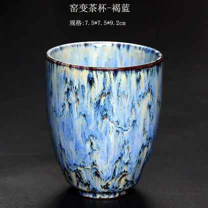 DecorBites™ Japanese Kiln Change Ceramic Tea Cup Set 250ml