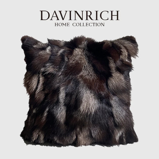 Decorbites™ Fuchs-Fell Kissenbezug 45x45, Vintage Luxus Dekokissenbezug für das Wohnzimmer