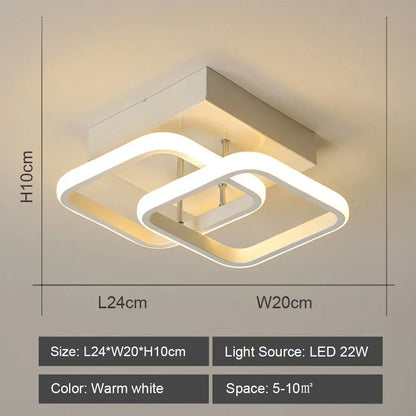 Decorbites™ LED-Deckenleuchte für modernes Wohnzimmer- und Schlafzimmerbeleuchtung