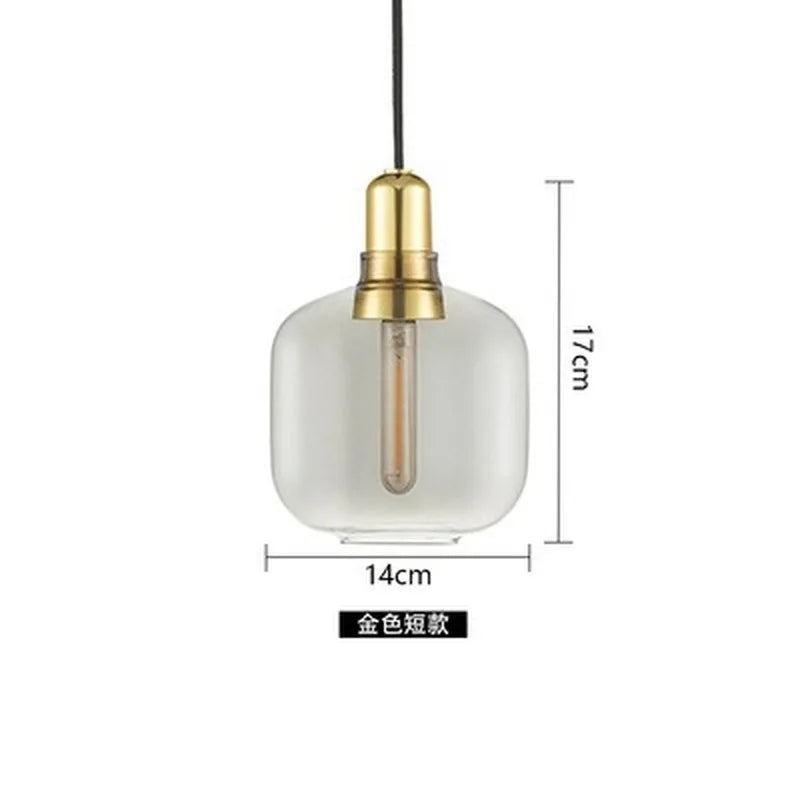 Decorbites™ Industrielle Buntglas-Hängeleuchte LED Pendellampe für Ess- und Wohnzimmer