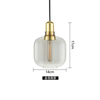 Decorbites™ Industrielle Buntglas-Hängeleuchte LED Pendellampe für Ess- und Wohnzimmer