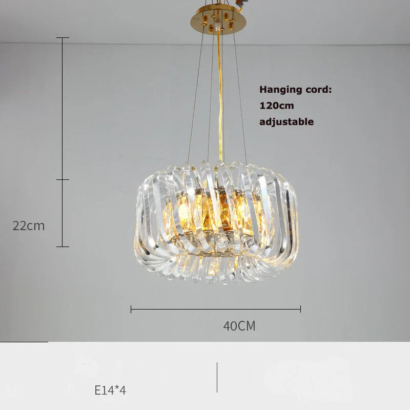 Gold LED Trend Chandelier