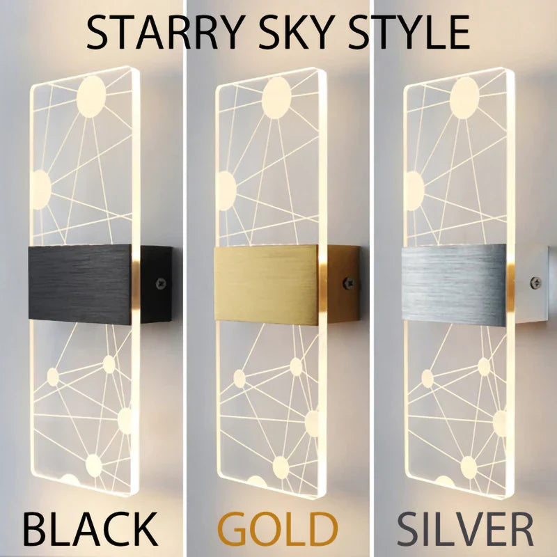 Decorbites™ Acryl-Touch-Sensor-LED-Wandleuchte, moderne Wandlampen, 6W Innenbeleuchtung für die Hausdekoration