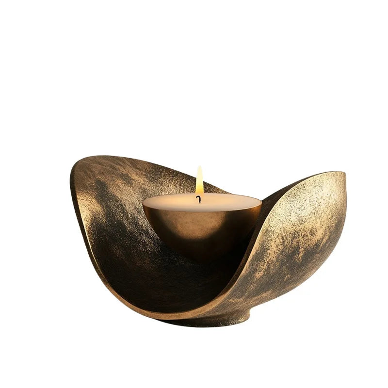 DecorBites™ Golden Banana Candlestick Holder for Wedding Centerpieces and Home Decoration